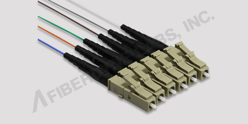 6 Fiber Multimode 900 Micron LC-Pigtail