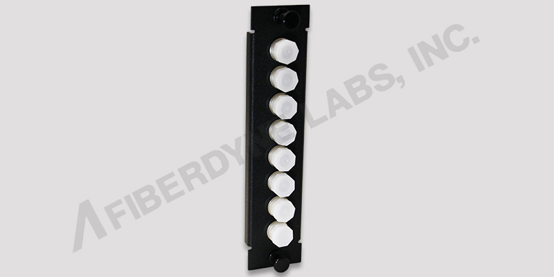 8 Position FC Panel, Pre-Loaded with 8 Simplex FC SM/MM 62.5um or 50um Adapters