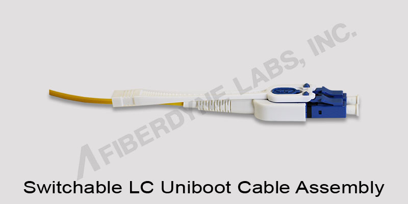 Switchable LC/UPC Uniboot with Pull Tab