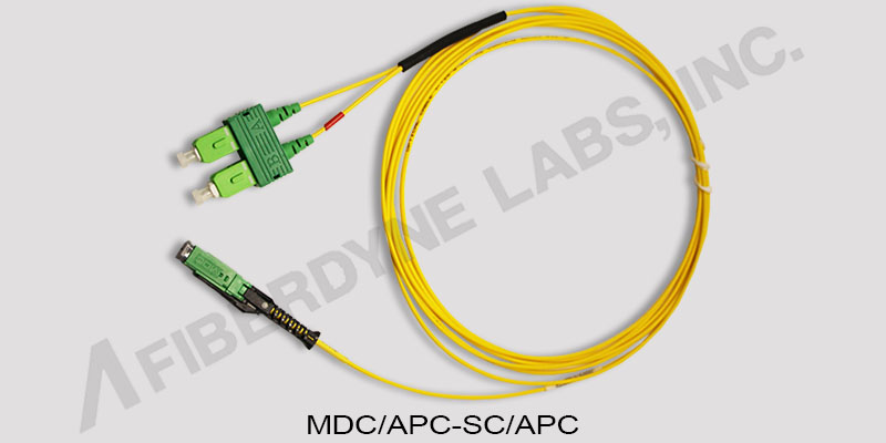 MDC/APC-LC/UPC MDC 1.6mm 2 Fiber Mini Round Riser