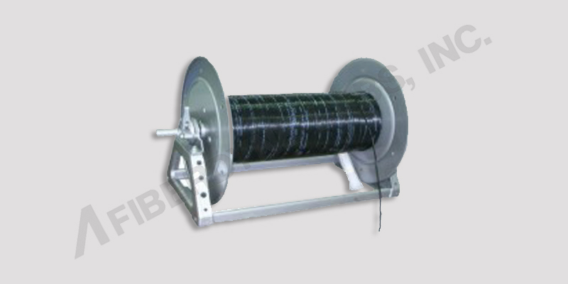 Large Reel can hold up to 5700 feet of 0.25 diameter cable