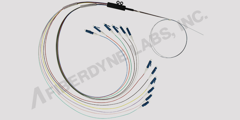 Bare Ribbon Fiber Fanout Assembly with LC Connectors