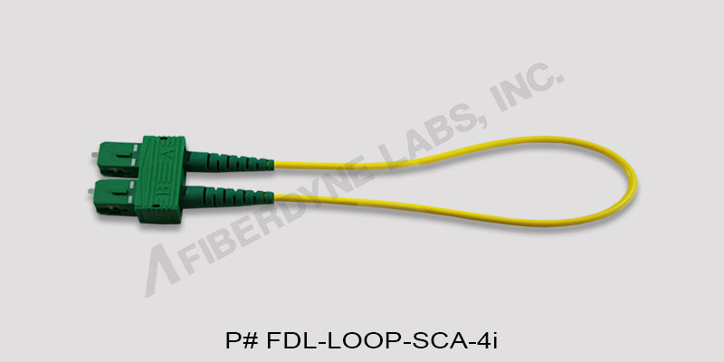 SC/APC Loopback Cable Style P/N FDL-LOOP-SCA-4i